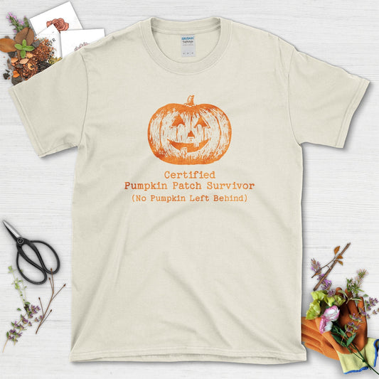 Pumpkin Patch Survivor T-Shirt Natural / S T-Shirt