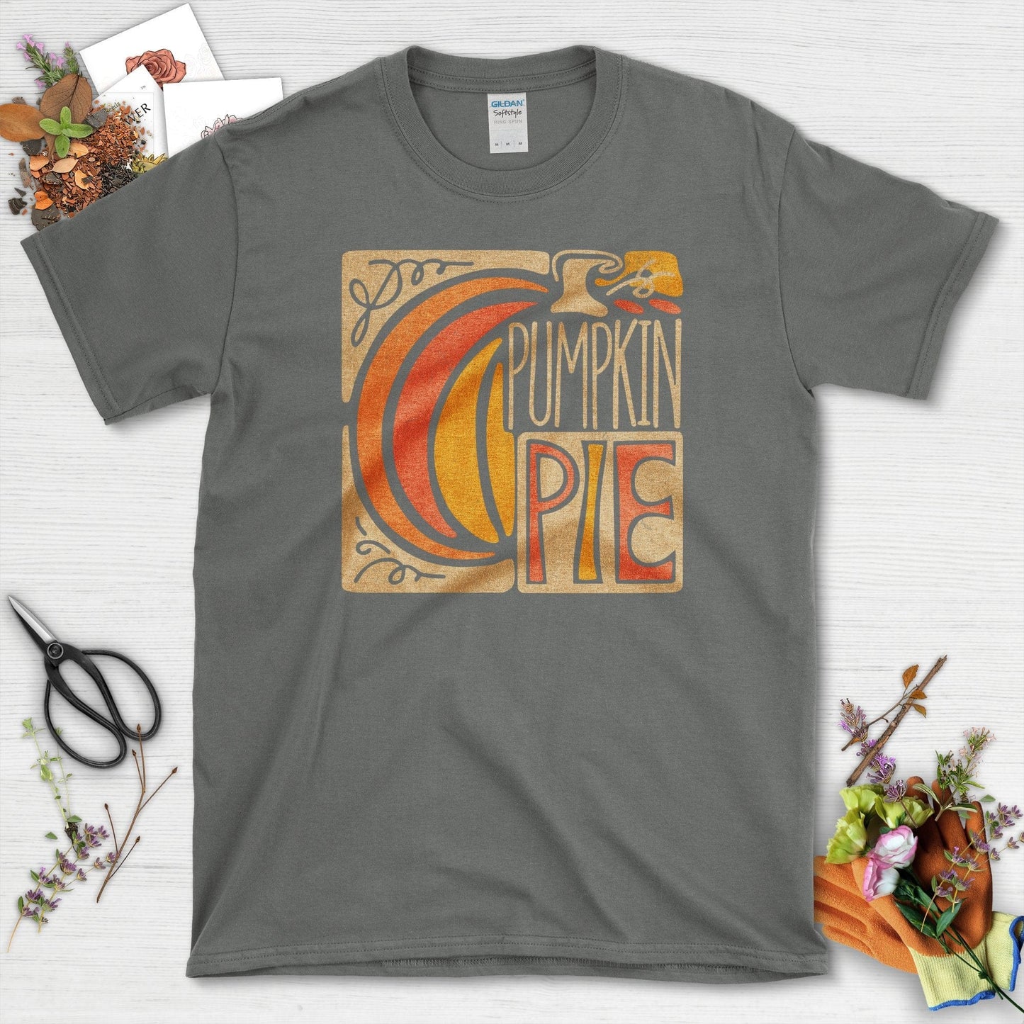 Pumpkin Pie T-Shirt T-Shirts / S / Charcoal Physical Item