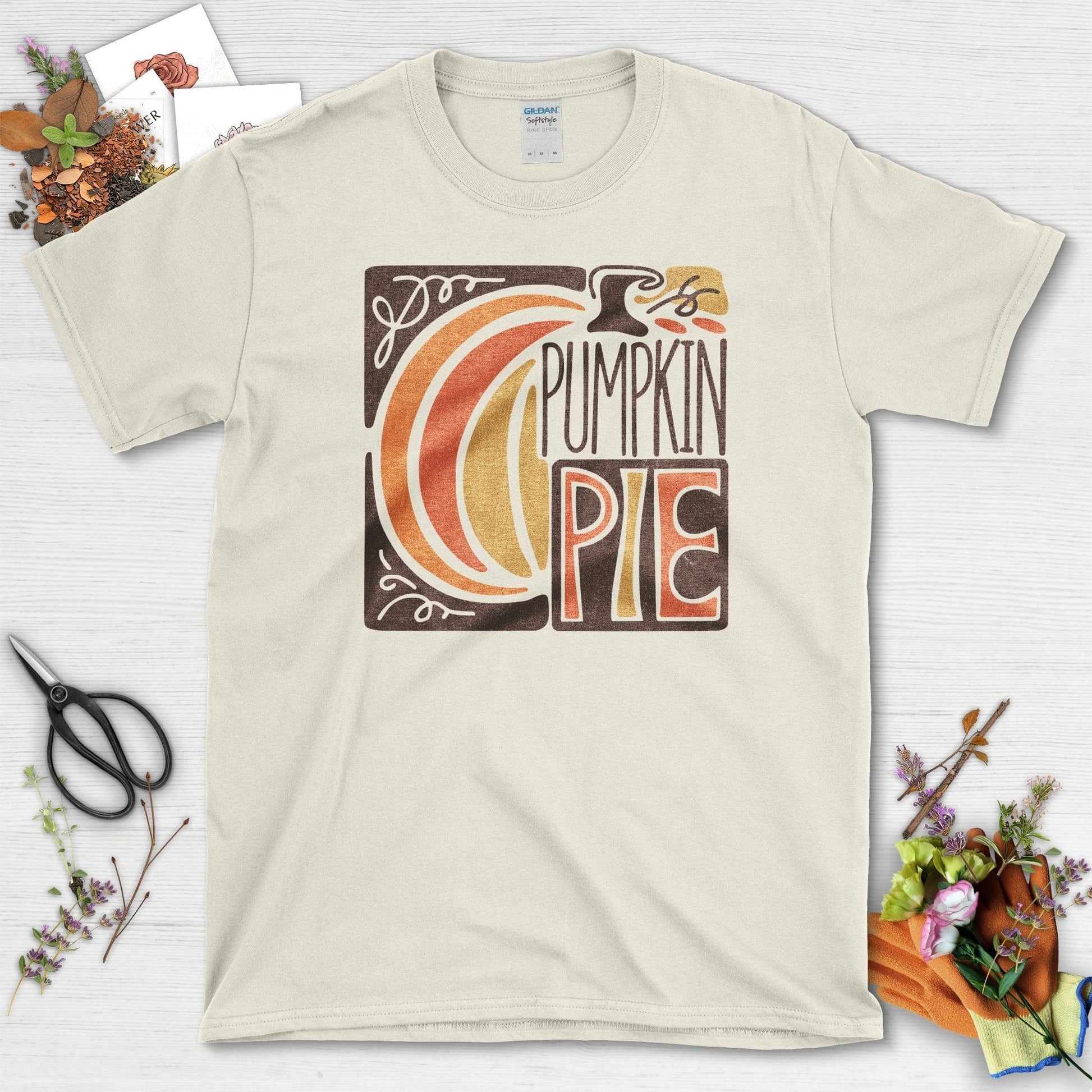 Pumpkin Pie T-Shirt T-Shirts / S / Natural Physical Item