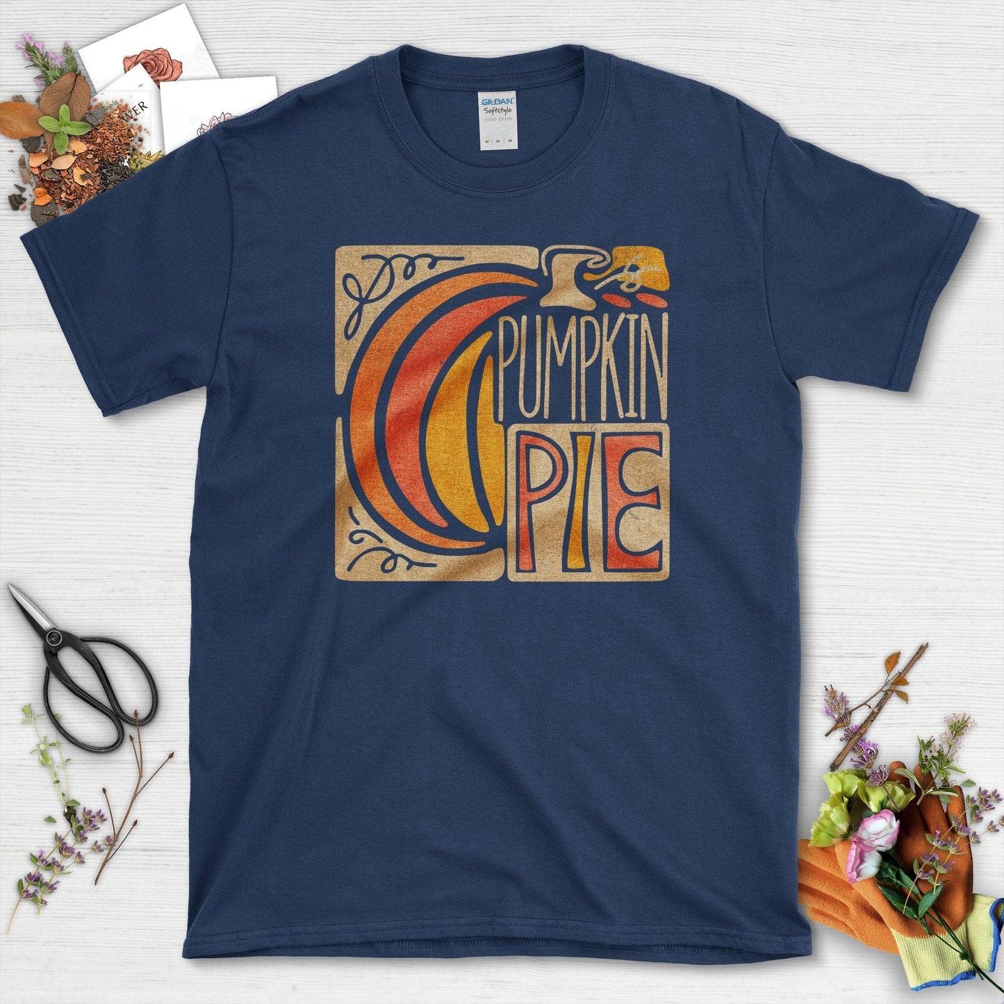 Pumpkin Pie T-Shirt T-Shirts / S / Navy Physical Item