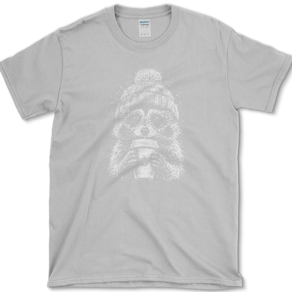 Pumpkin Spice Raccoon T-Shirt Sport Grey / S Essential Tees
