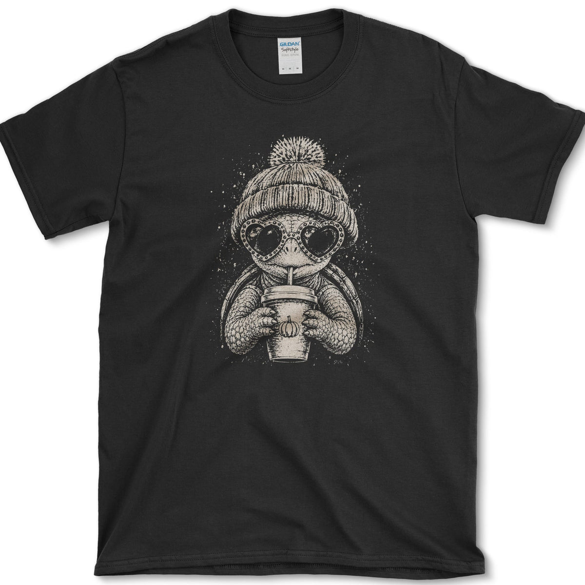 Pumpkin Spice Turtle T-Shirt Black / S Essential Tees
