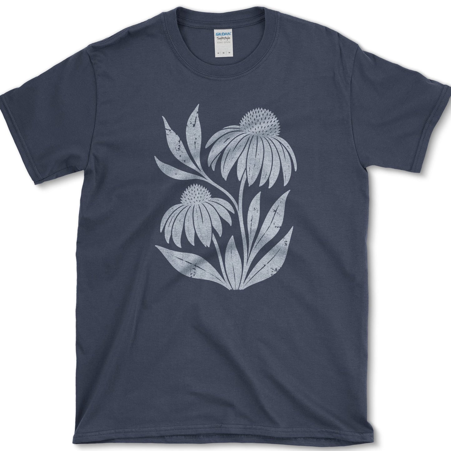 Purple Coneflower T-Shirt S / Navy Essential Tees