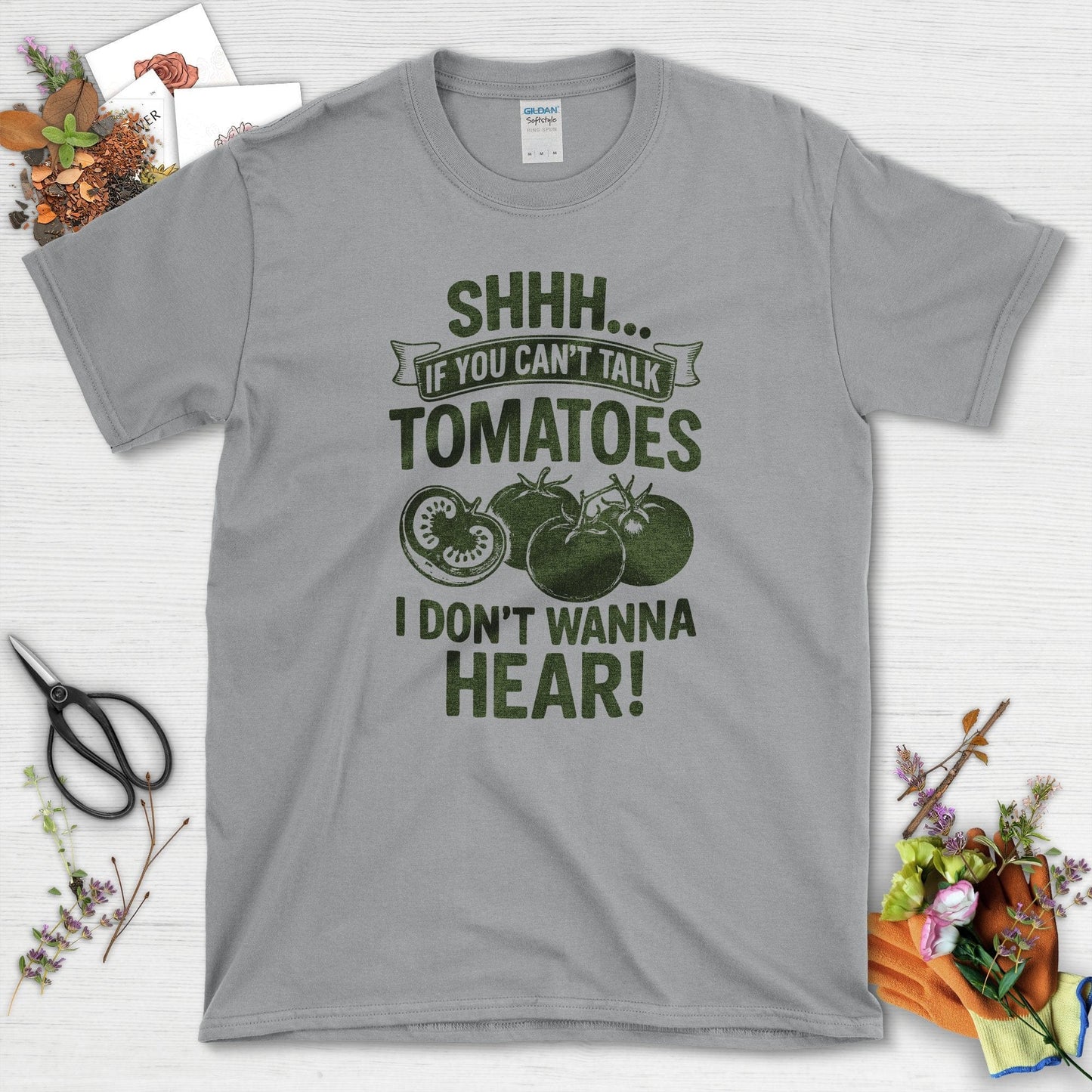 Quiet Tomatoes Humor T-Shirt Sport Grey / S Physical Item