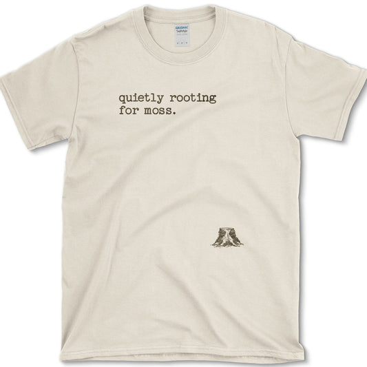 Quietly Rooting for Moss T-Shirt S / Natural Essential Tees