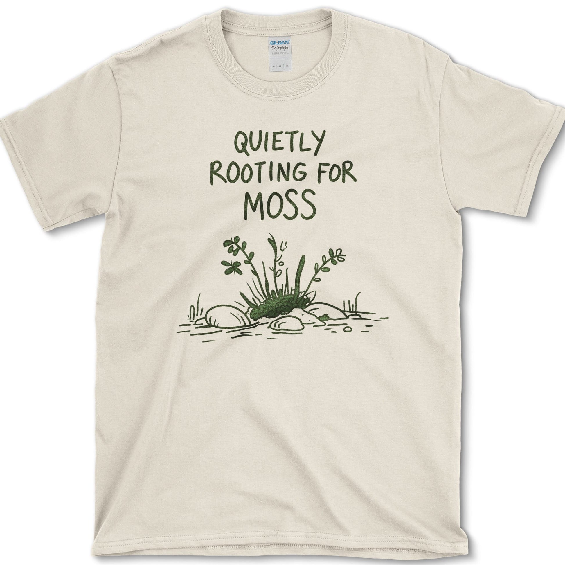 Quietly Rooting For Moss T-Shirt S / Natural Essential Tees