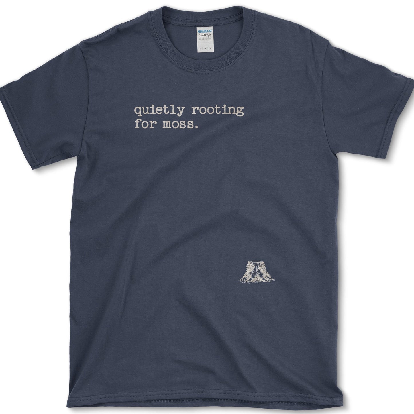 Quietly Rooting for Moss T-Shirt S / Navy Essential Tees