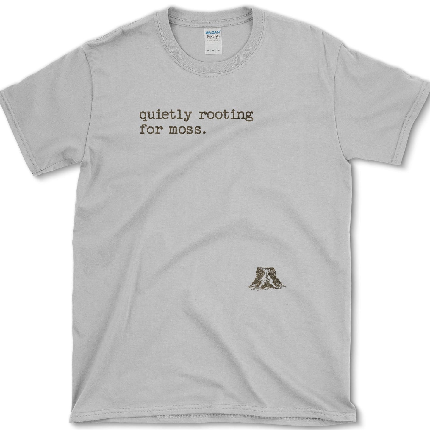 Quietly Rooting for Moss T-Shirt S / Sport Grey Essential Tees