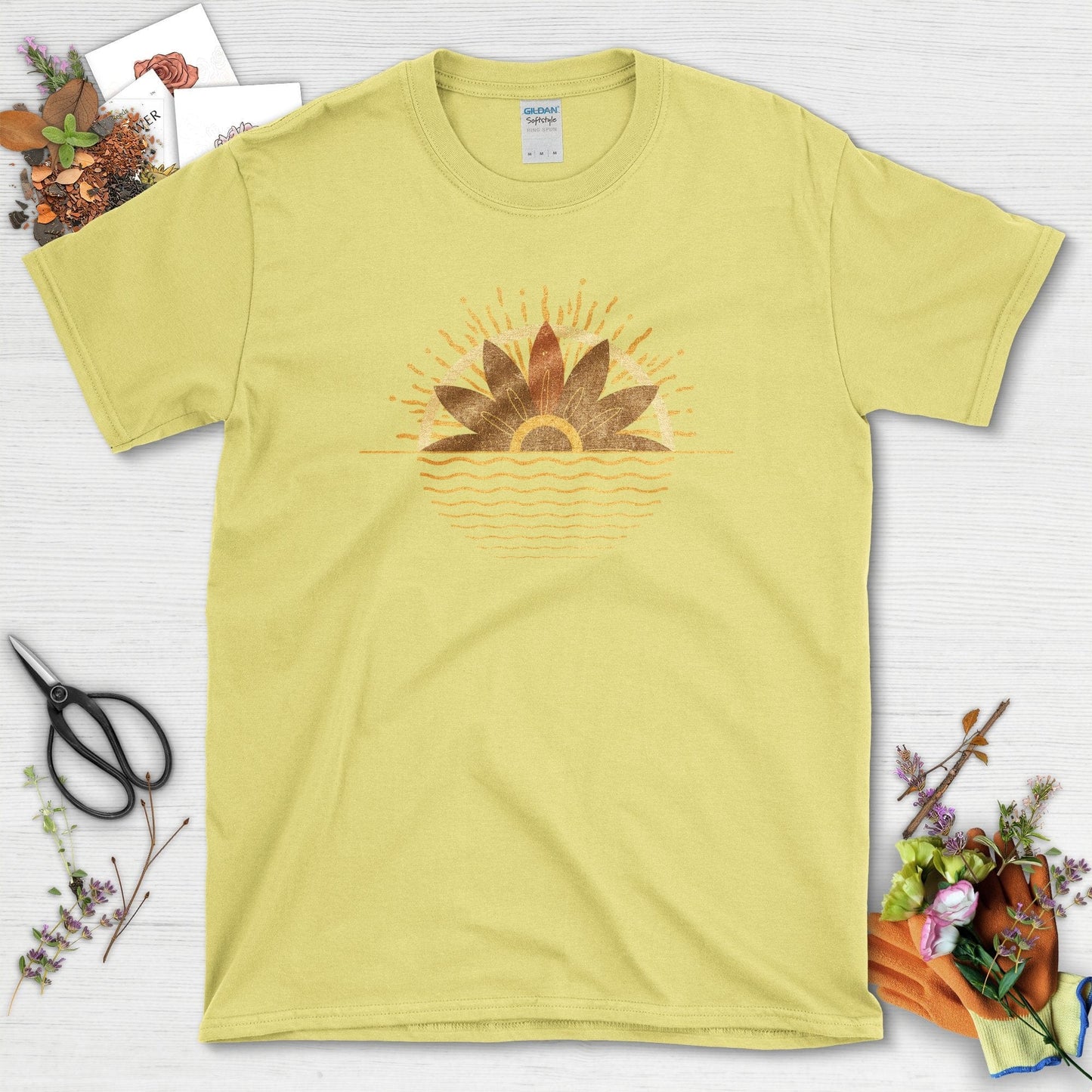 Radiant Sunflower Garden T-Shirt Cornsilk / S T-Shirt