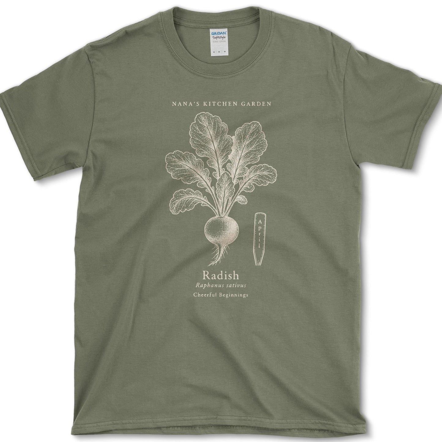 Radish T-Shirt S / Military Green Essential Tees