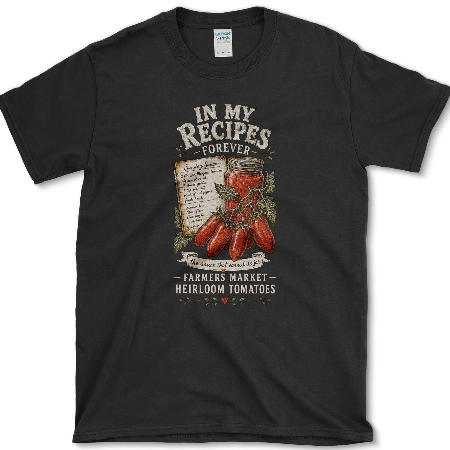 Recipes Forever T-Shirt S / Black Essential Tees