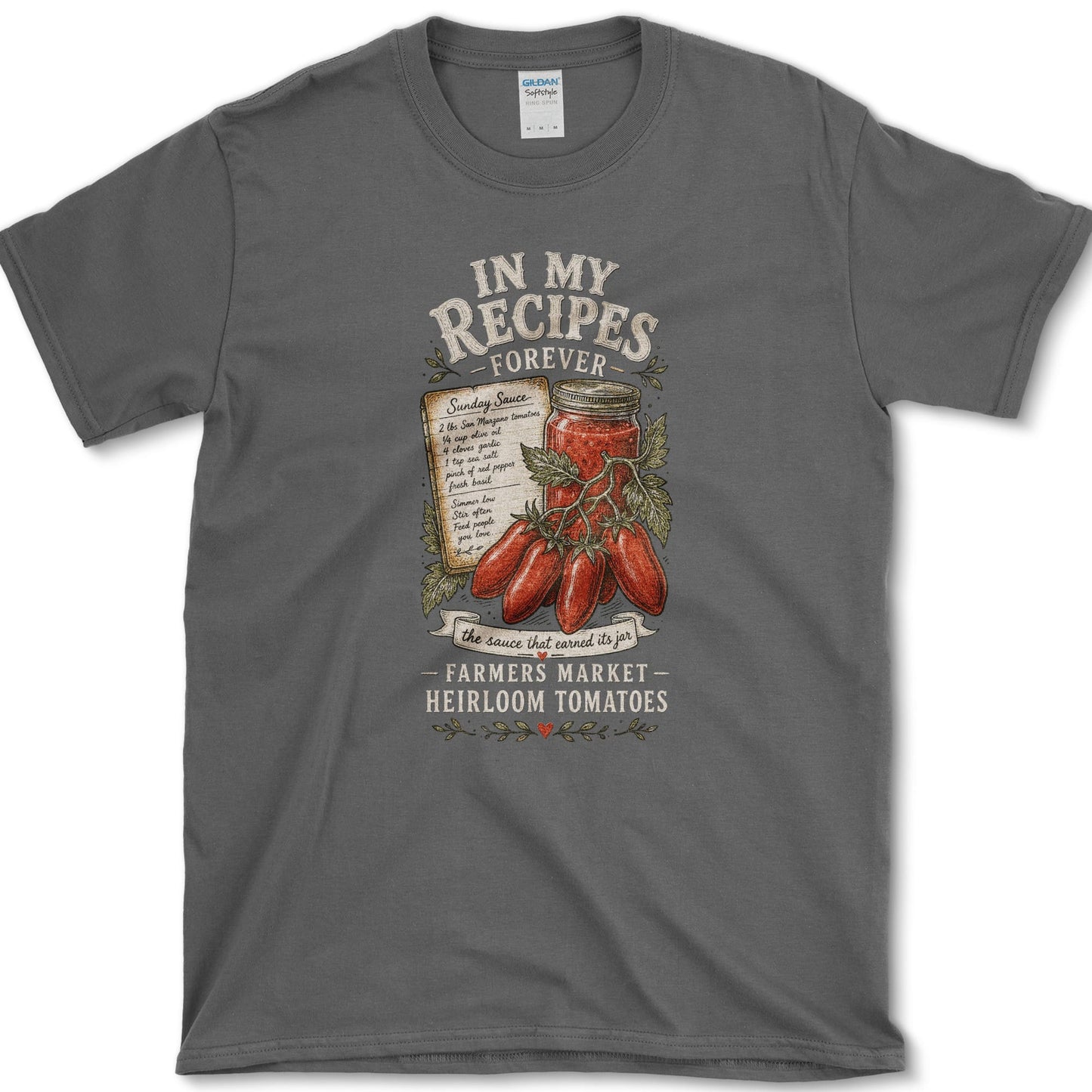 Recipes Forever T-Shirt S / Dark Heather Essential Tees