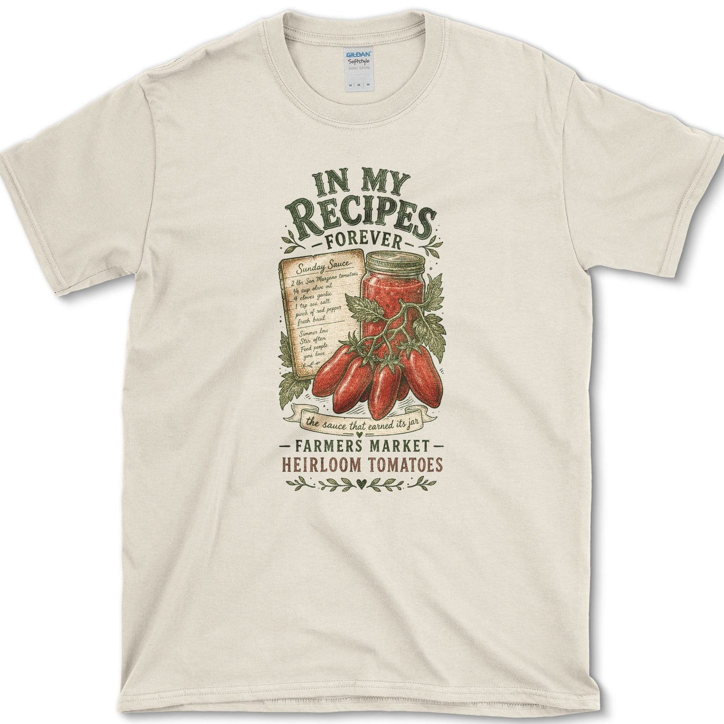 Recipes Forever T-Shirt S / Natural Essential Tees