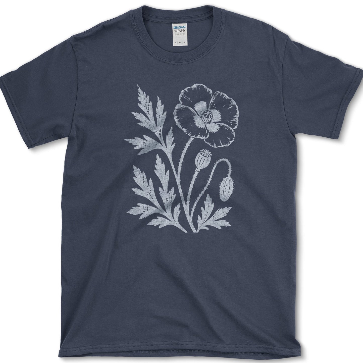 Red Poppy T-Shirt S / Navy Essential Tees