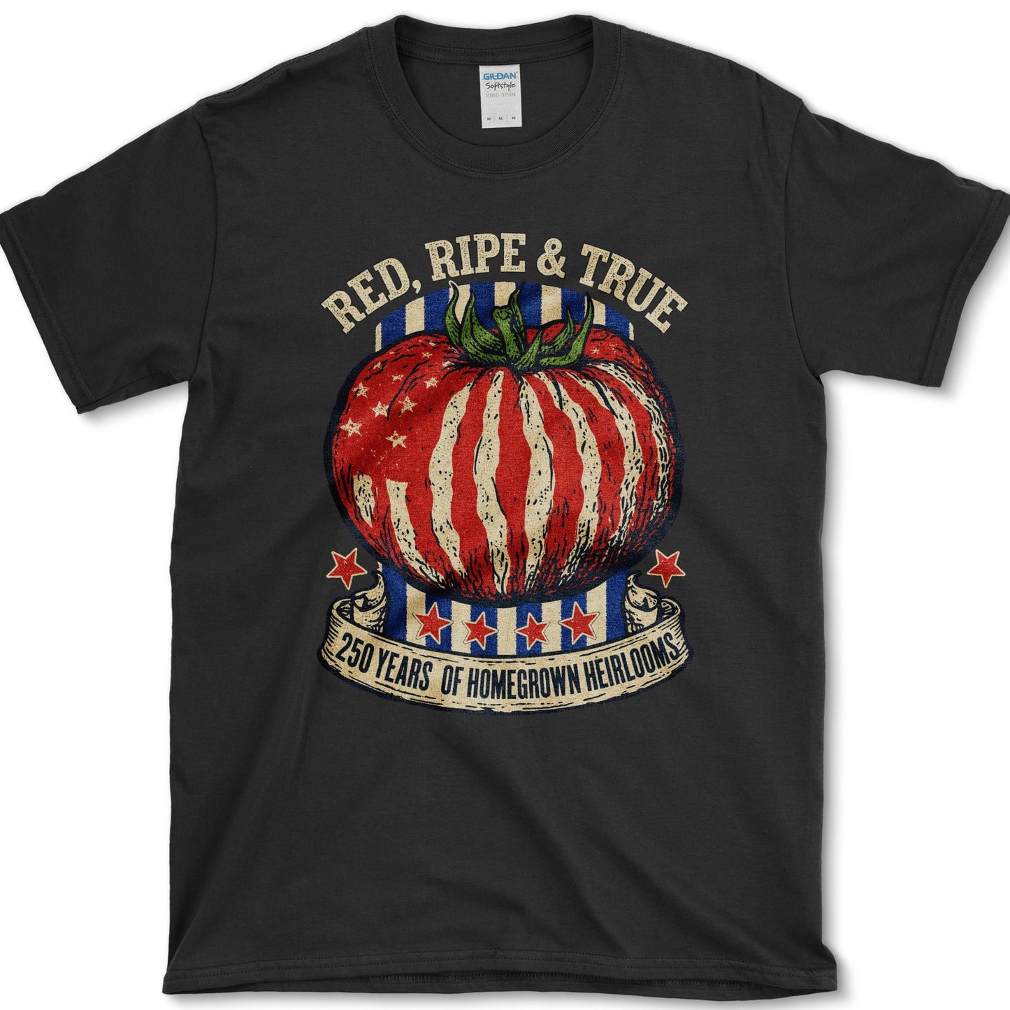 Red Ripe And True T-Shirt S / Black Essential Tees