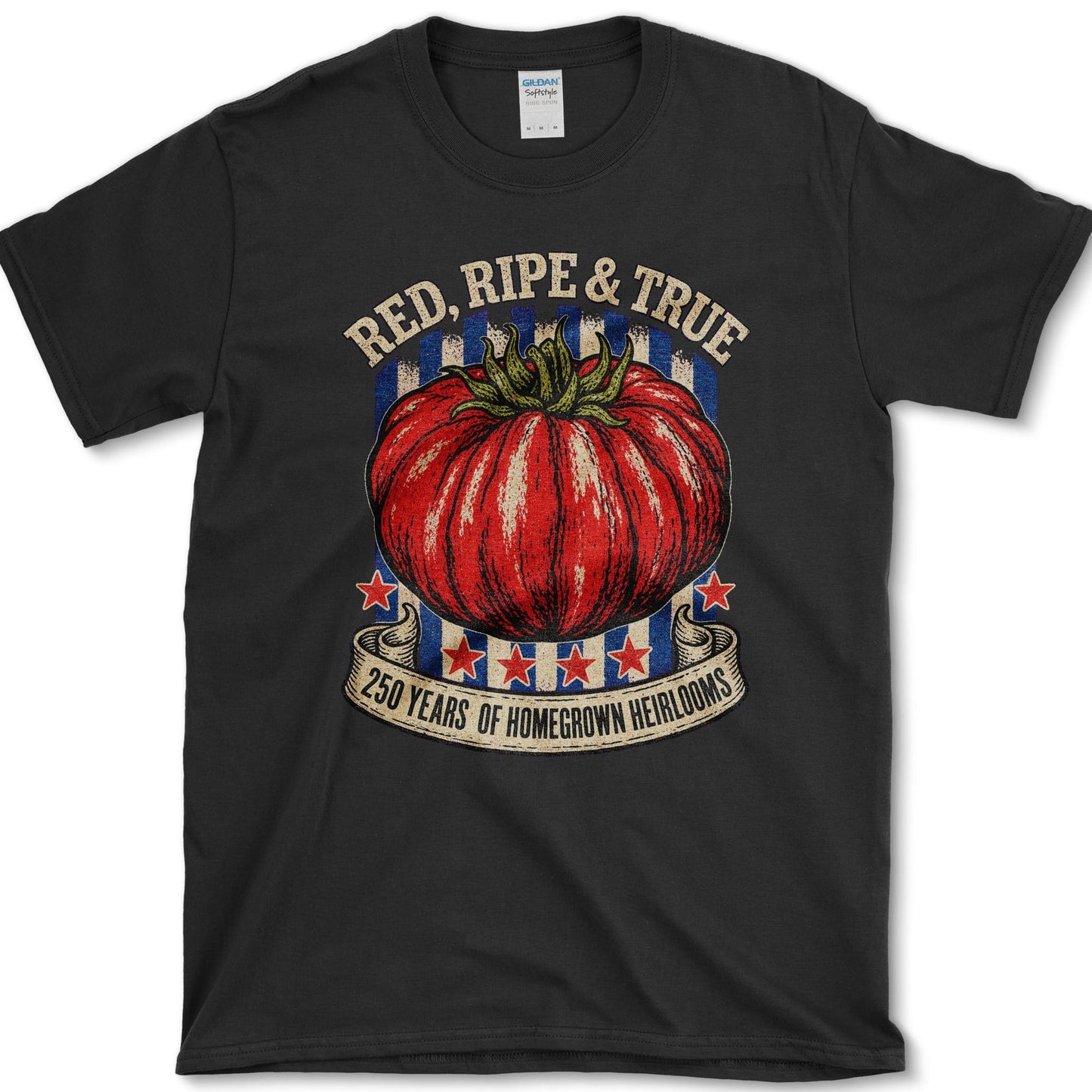 Red Ripe And True T-Shirt S / Black Essential Tees