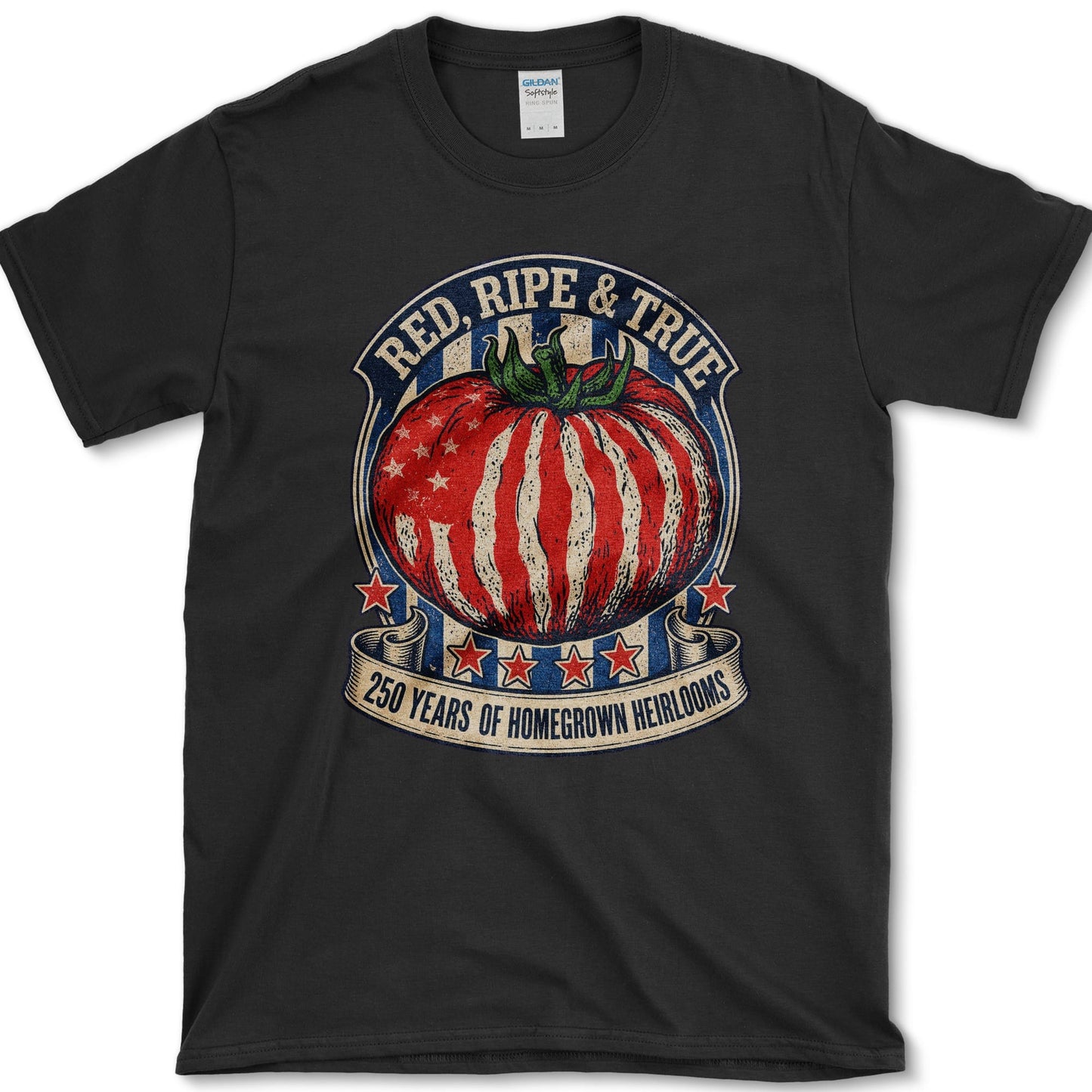 Red Ripe And True T-Shirt S / Black Essential Tees