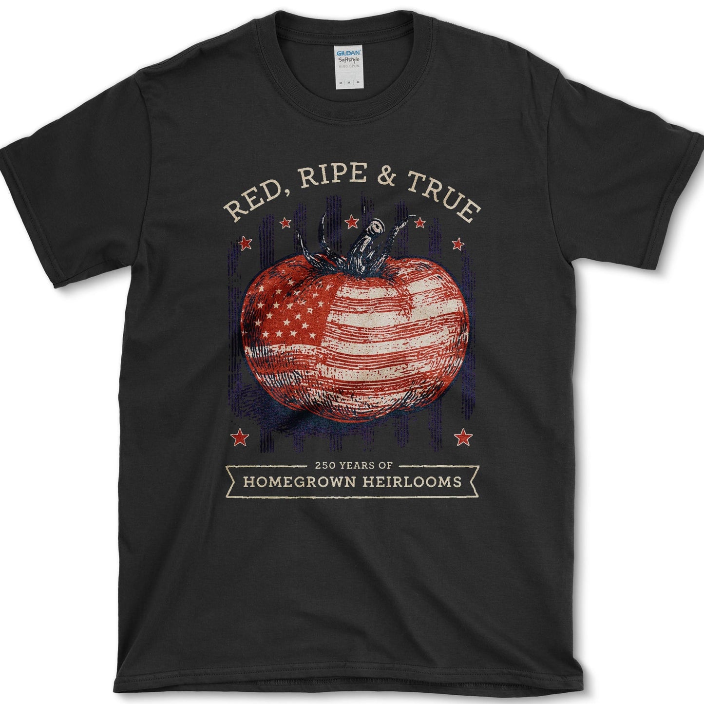 Red Ripe And True T-Shirt S / Black Essential Tees