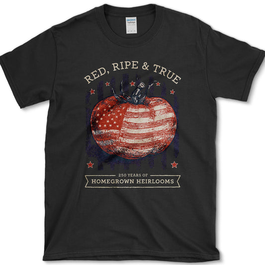 Red Ripe And True T-Shirt S / Black Essential Tees