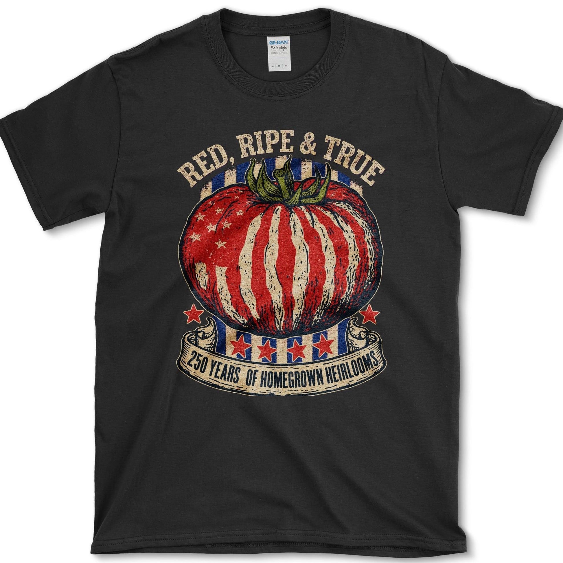 Red Ripe And True T-Shirt S / Black Essential Tees