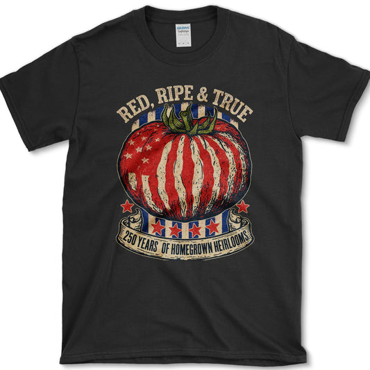 Red Ripe And True T-Shirt S / Black Essential Tees