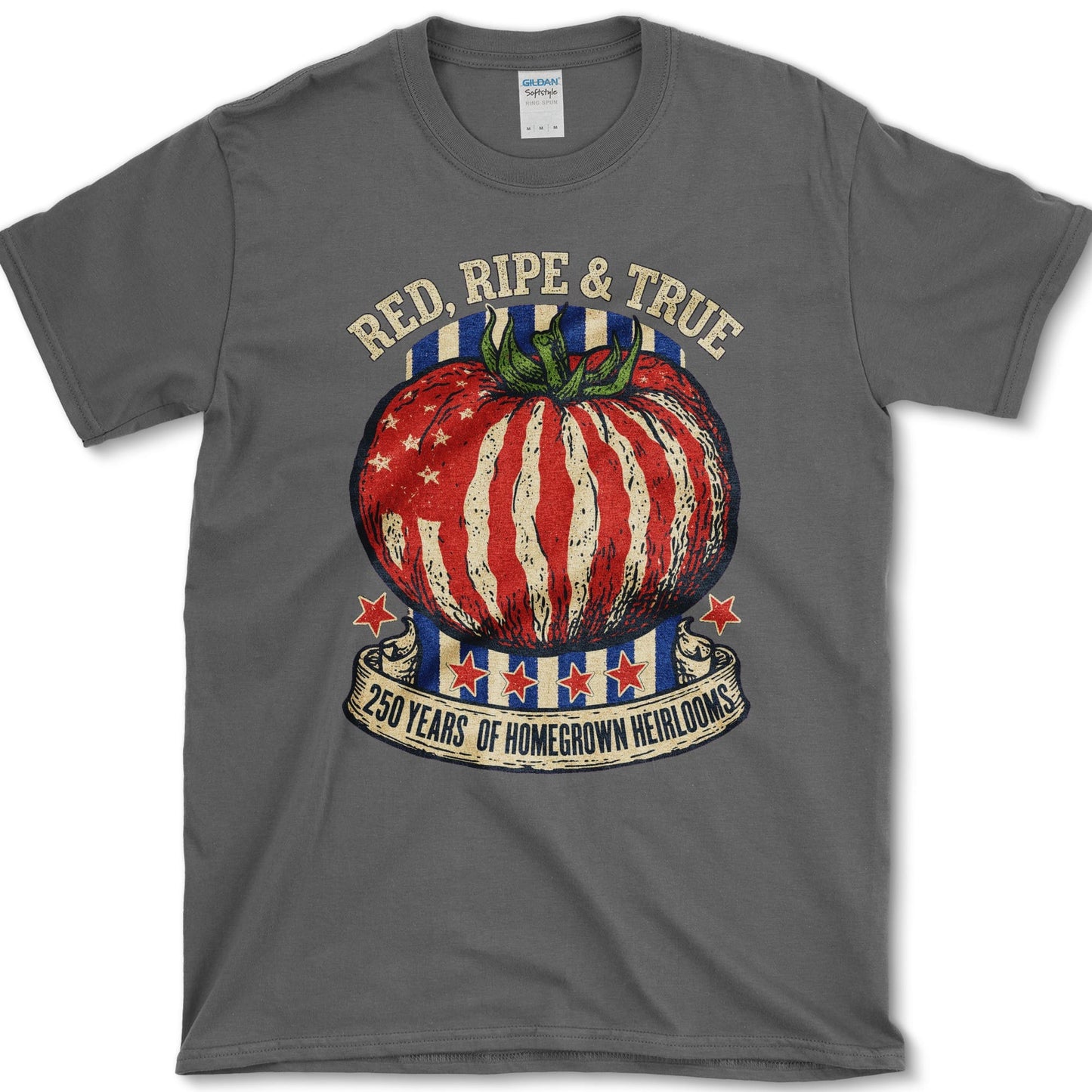 Red Ripe And True T-Shirt S / Dark Heather Essential Tees