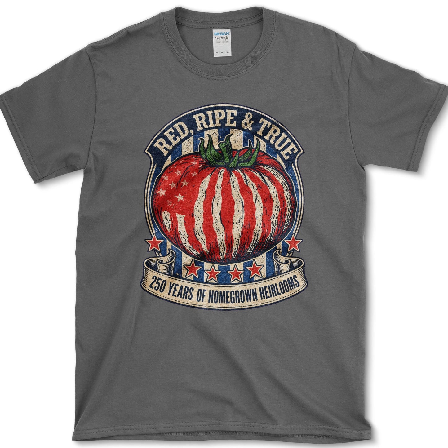 Red Ripe And True T-Shirt S / Dark Heather Essential Tees