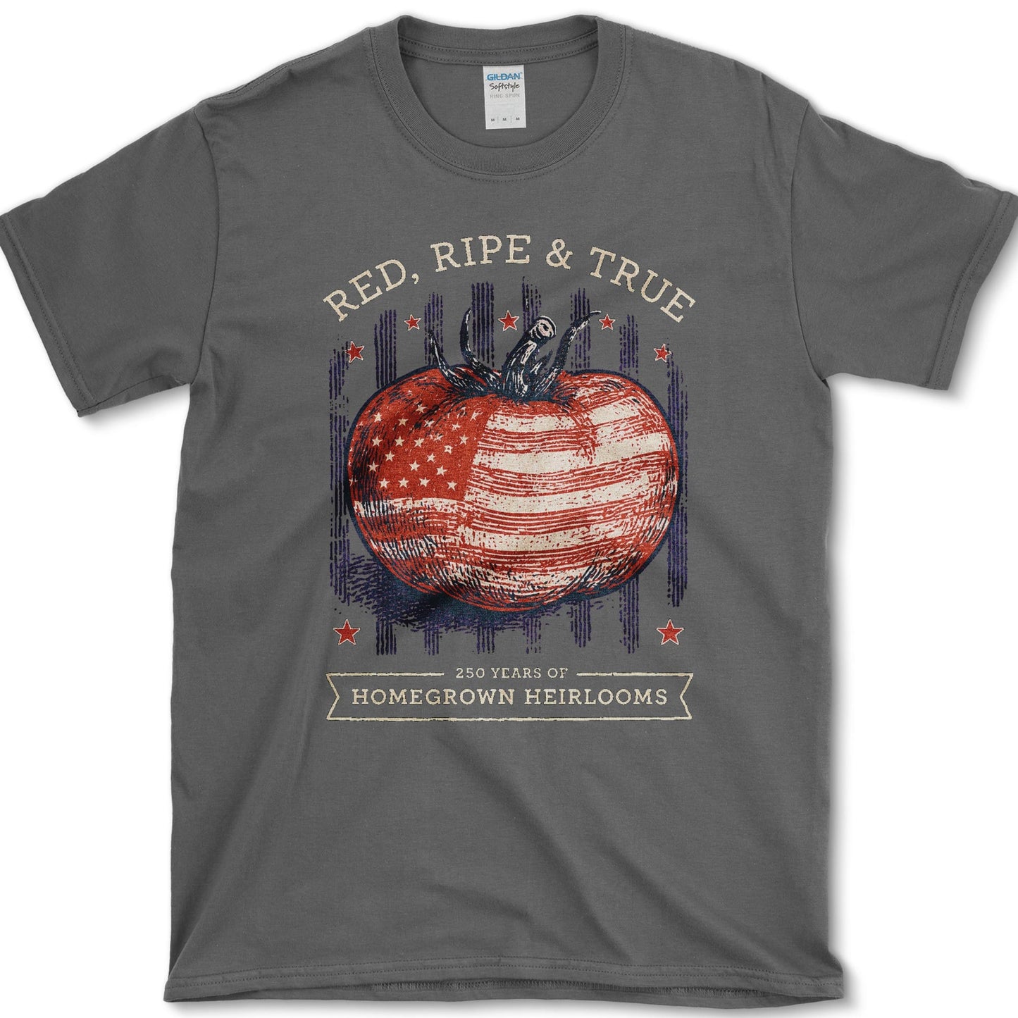 Red Ripe And True T-Shirt S / Dark Heather Essential Tees