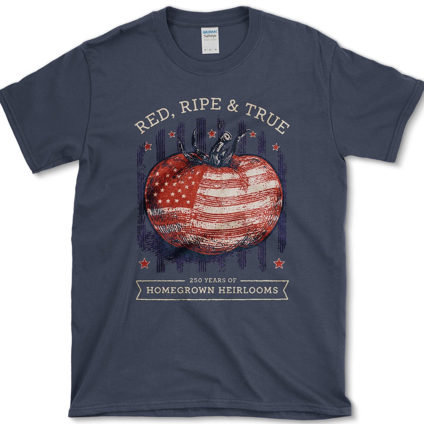 Red Ripe And True T-Shirt S / Navy Essential Tees