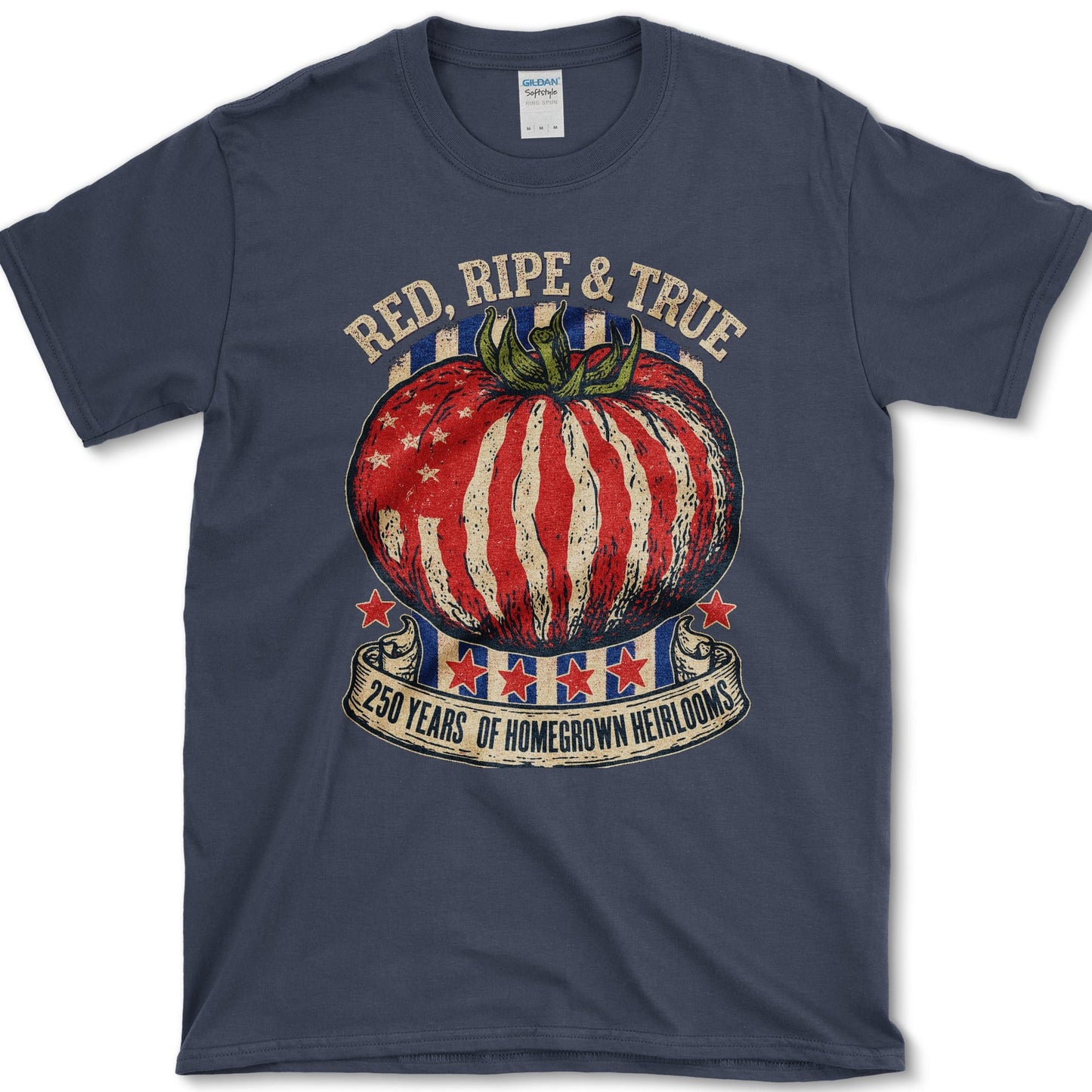 Red Ripe And True T-Shirt S / Navy Essential Tees