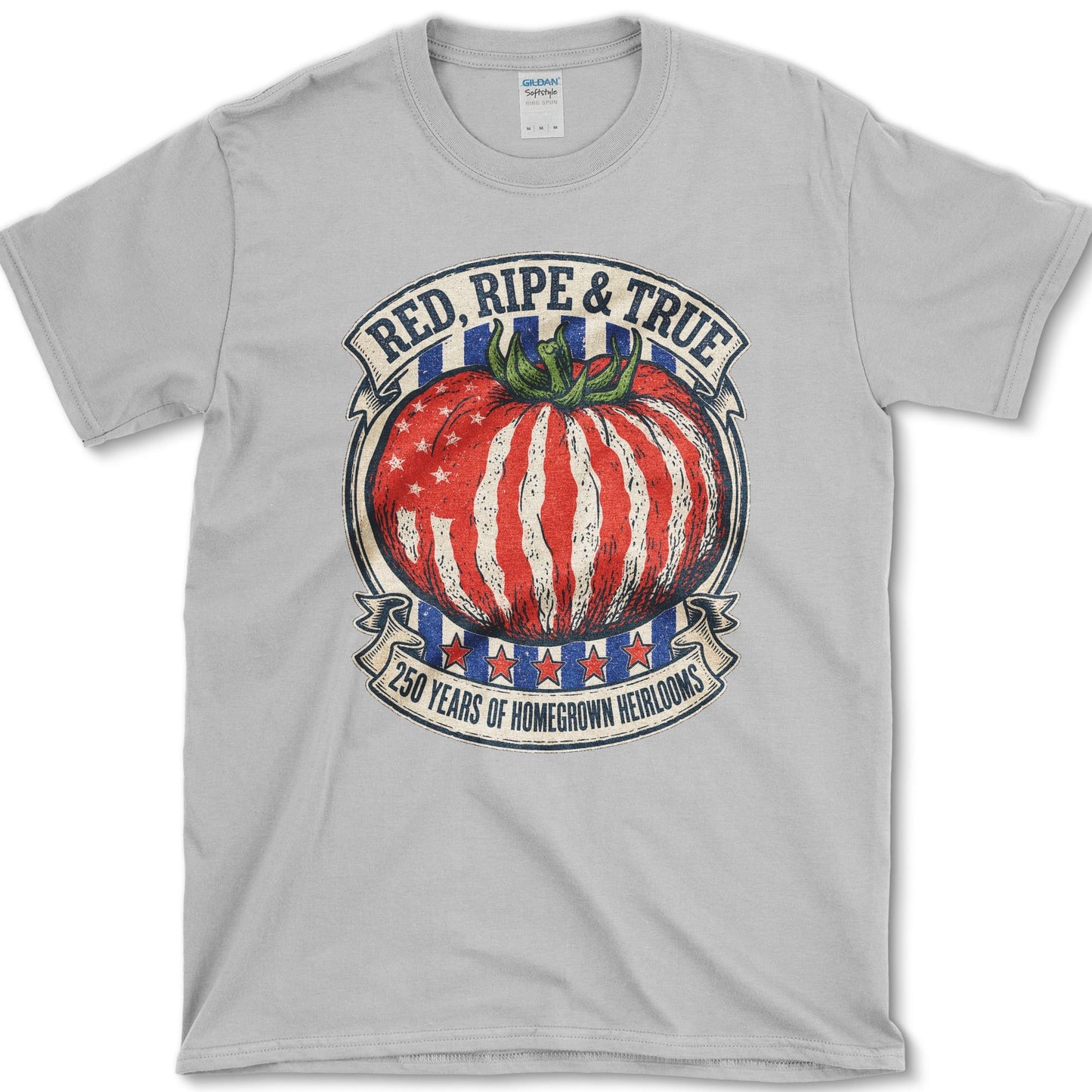 Red Ripe And True T-Shirt S / Sport Grey Essential Tees