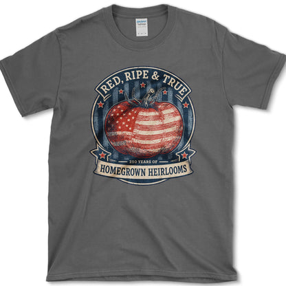 Red, Ripe & True T-Shirt S / Dark Heather Essential Tees
