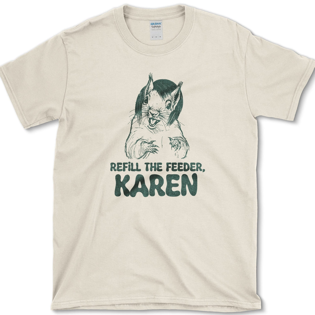Refill Feeder Karen Squirrel T-Shirt Natural / S Essential Tees