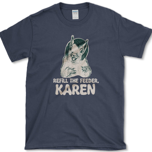 Refill Feeder Karen Squirrel T-Shirt Navy / S Essential Tees