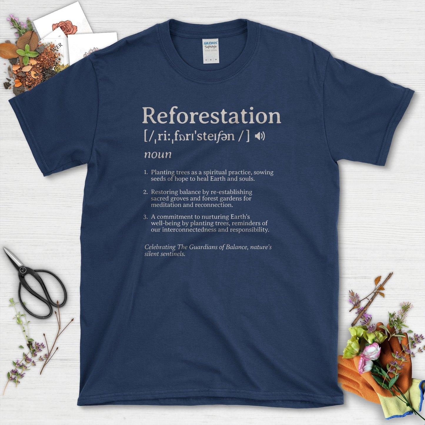 Reforestation Spiritual Practice Definition T-Shirt Navy / S T-Shirt