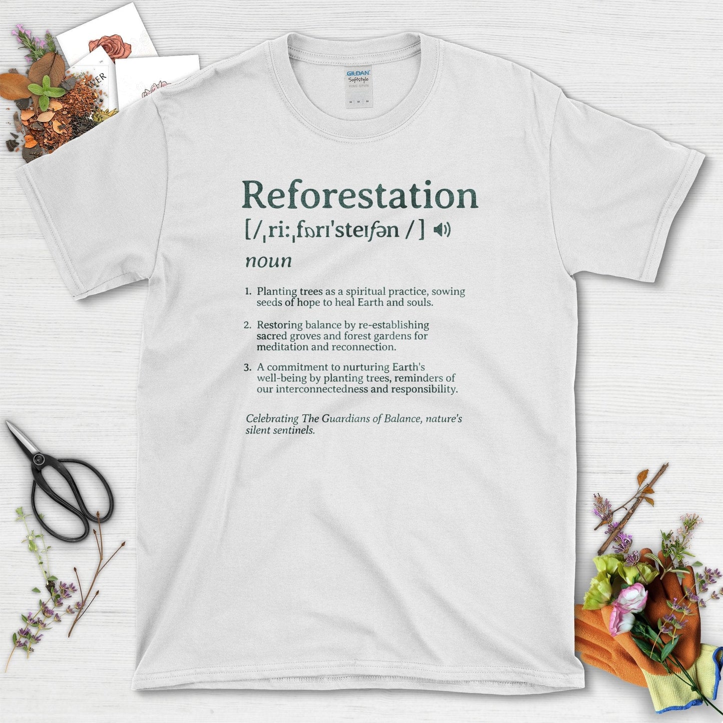 Reforestation Spiritual Practice Definition T-Shirt White / S T-Shirt
