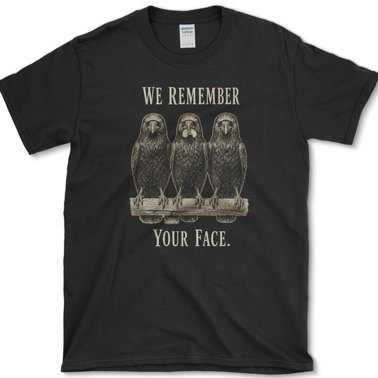 Remember Your Face T-Shirt Black / S Essential Tees