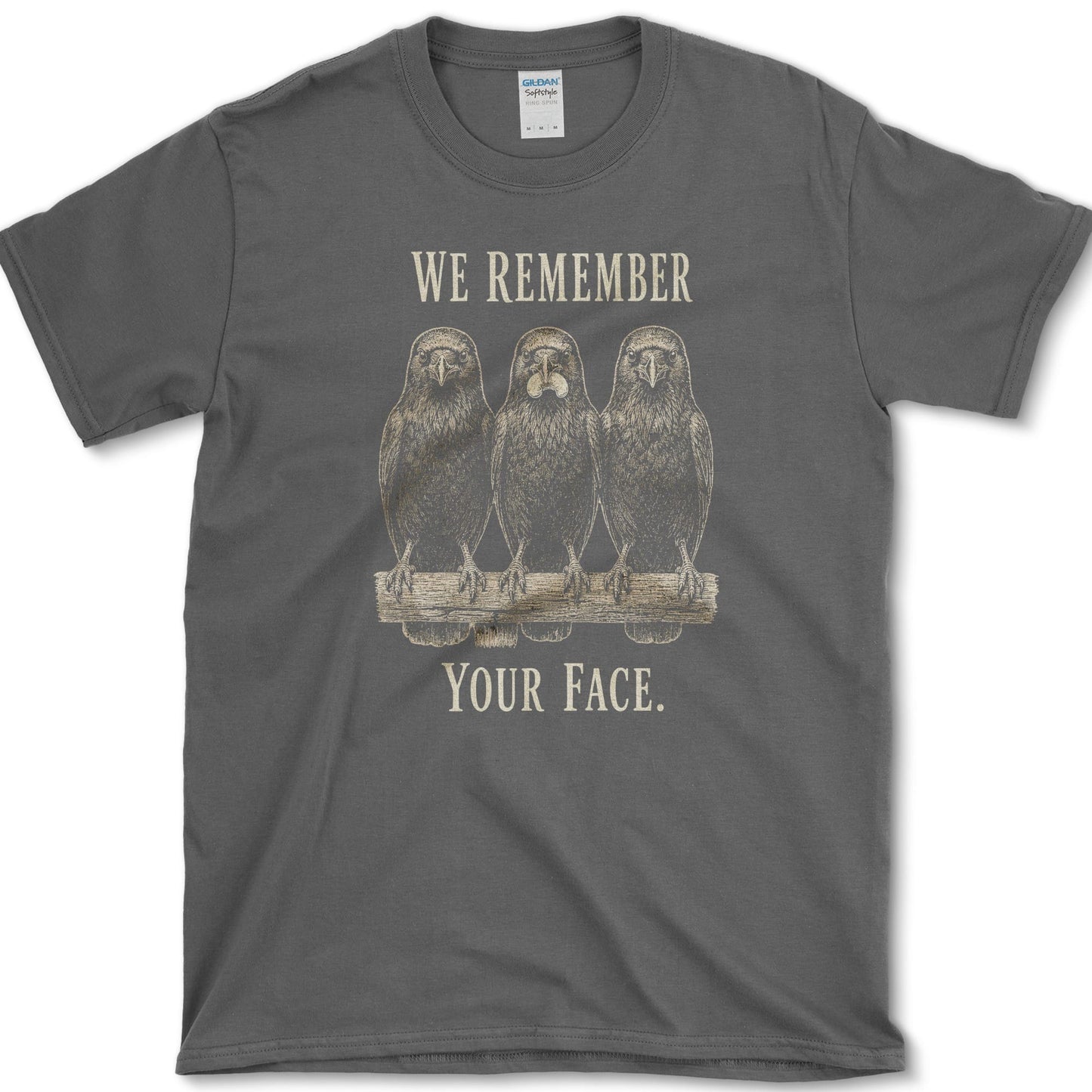 Remember Your Face T-Shirt Dark Heather / S Essential Tees