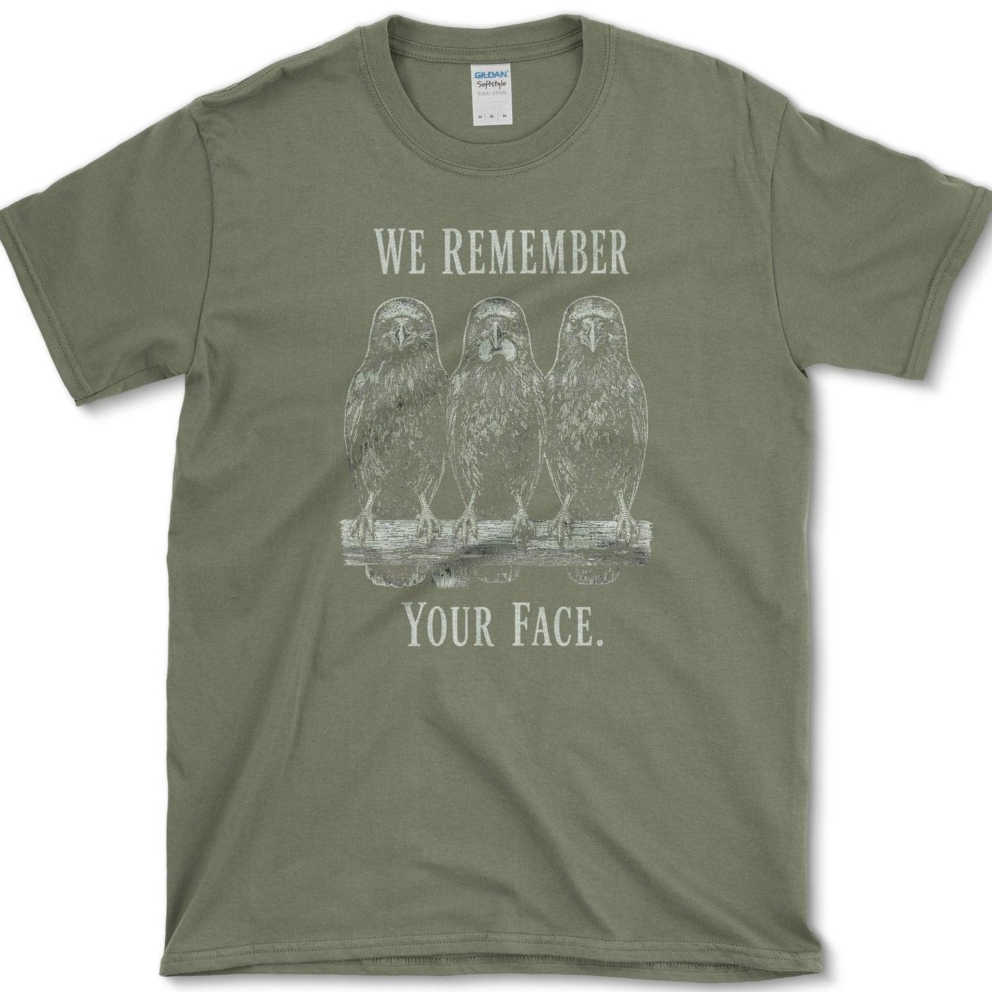 Remember Your Face T-Shirt Military Green / S Essential Tees