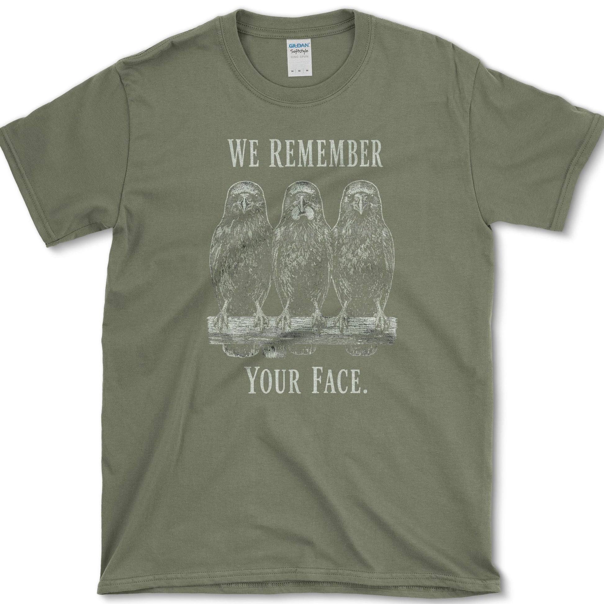 Remember Your Face T-Shirt Military Green / S Essential Tees