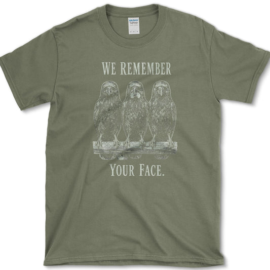 Remember Your Face T-Shirt Military Green / S Essential Tees