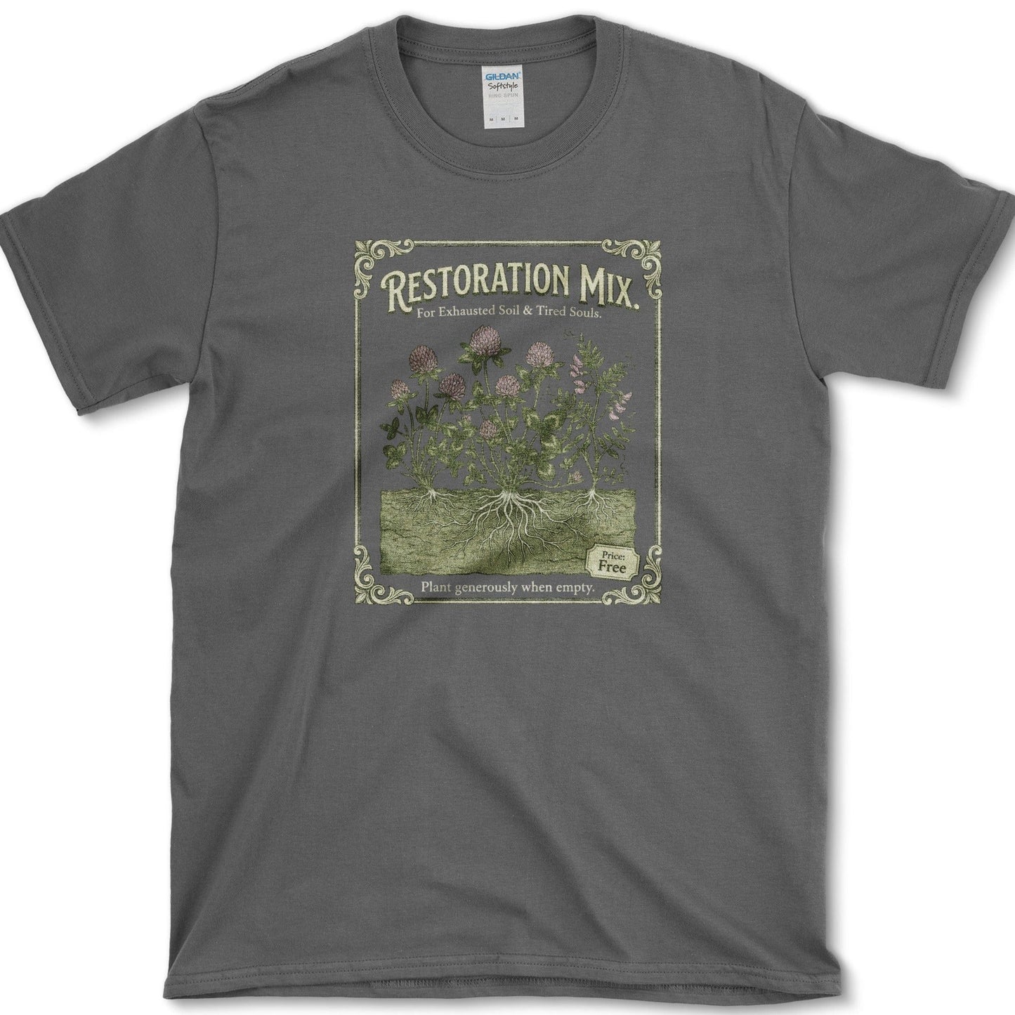 Restoration Mix T-Shirt Essential Tees / S / Dark Heather Physical Item