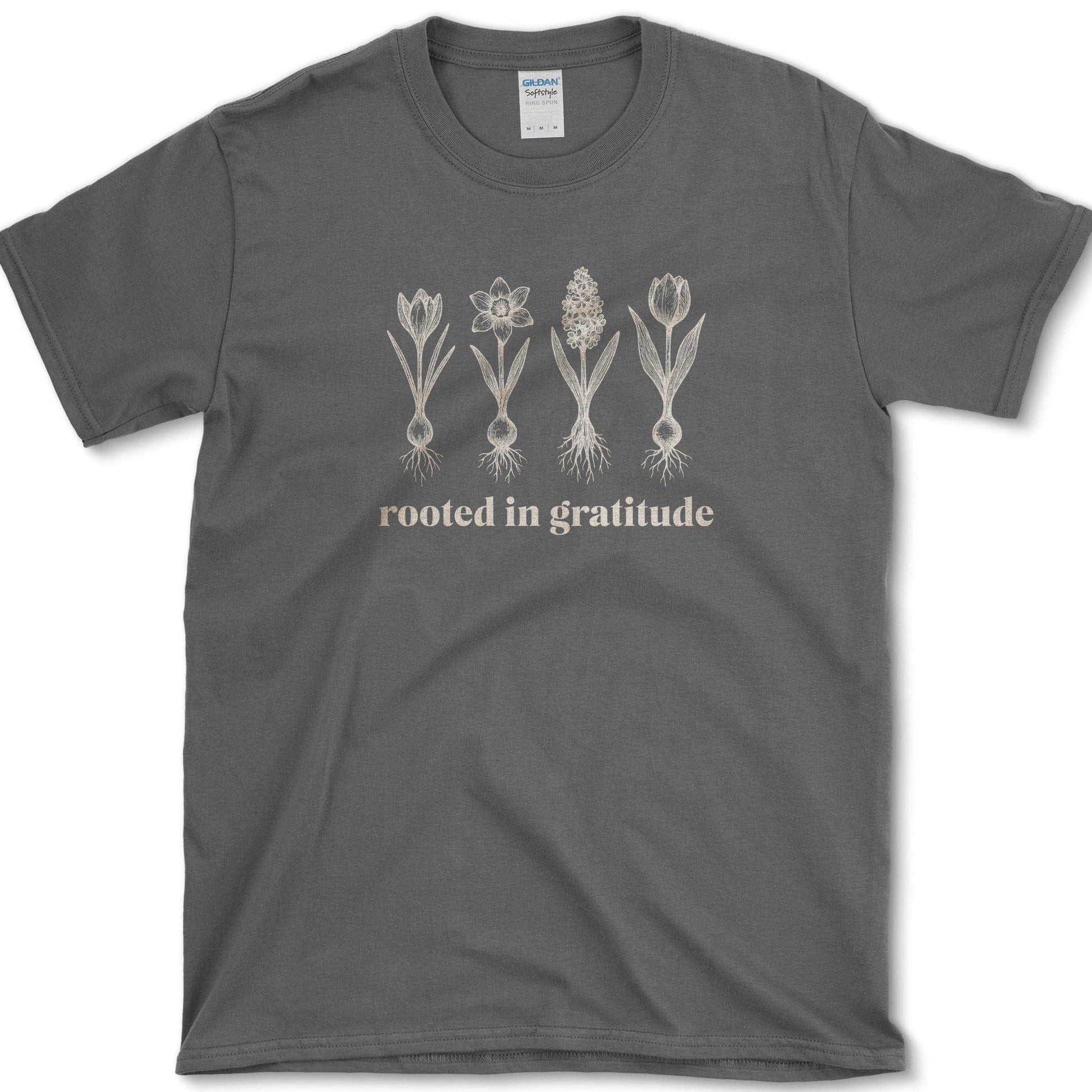 Rooted in Gratitude T-Shirt Dark Heather / M Physical Item