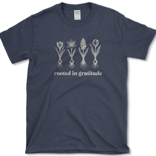 Rooted in Gratitude T-Shirt Navy / M Physical Item