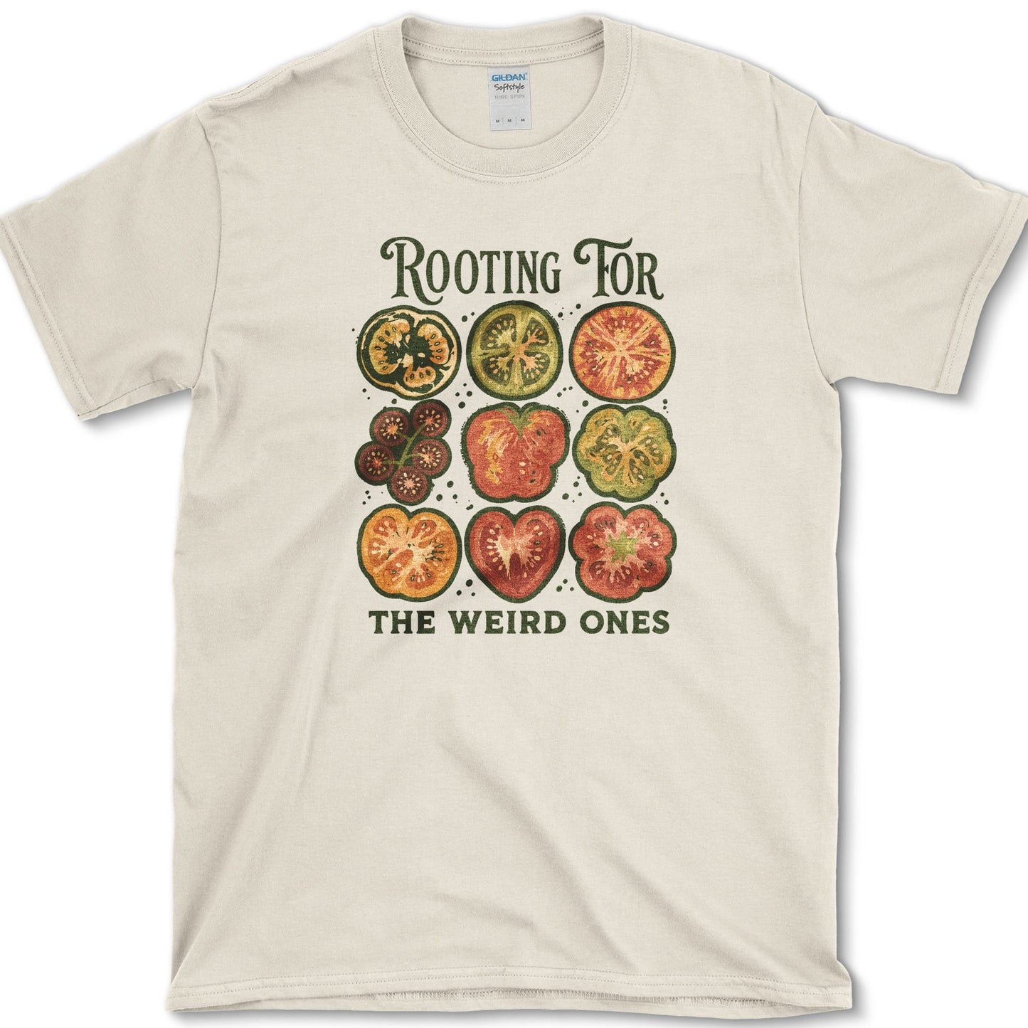Rooting for the Weird Ones T-Shirt S / Natural Essential Tees