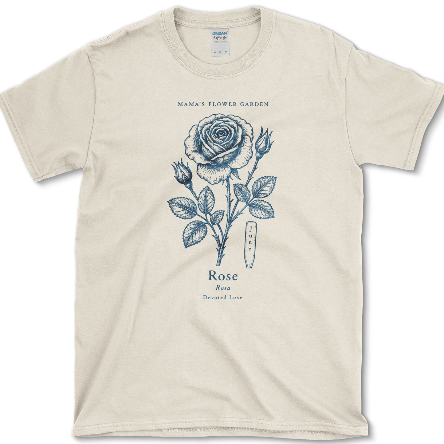 Rose T-Shirt S / Natural Essential Tees