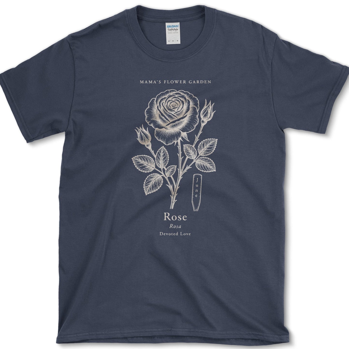 Rose T-Shirt S / Navy Essential Tees