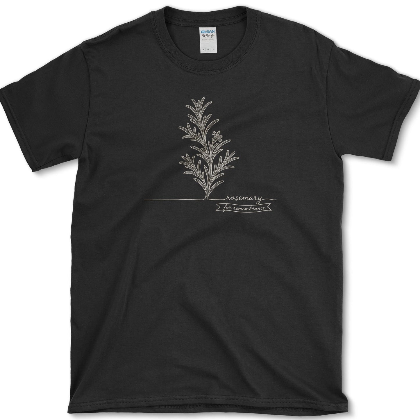 Rosemary Remembrance T-Shirt S / Black Essential Tees