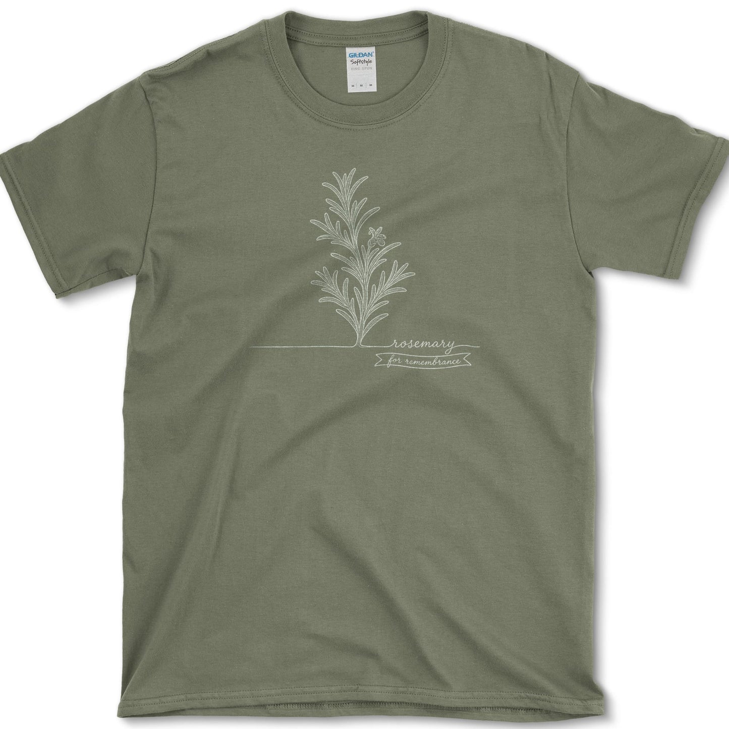 Rosemary Remembrance T-Shirt S / Military Green Essential Tees