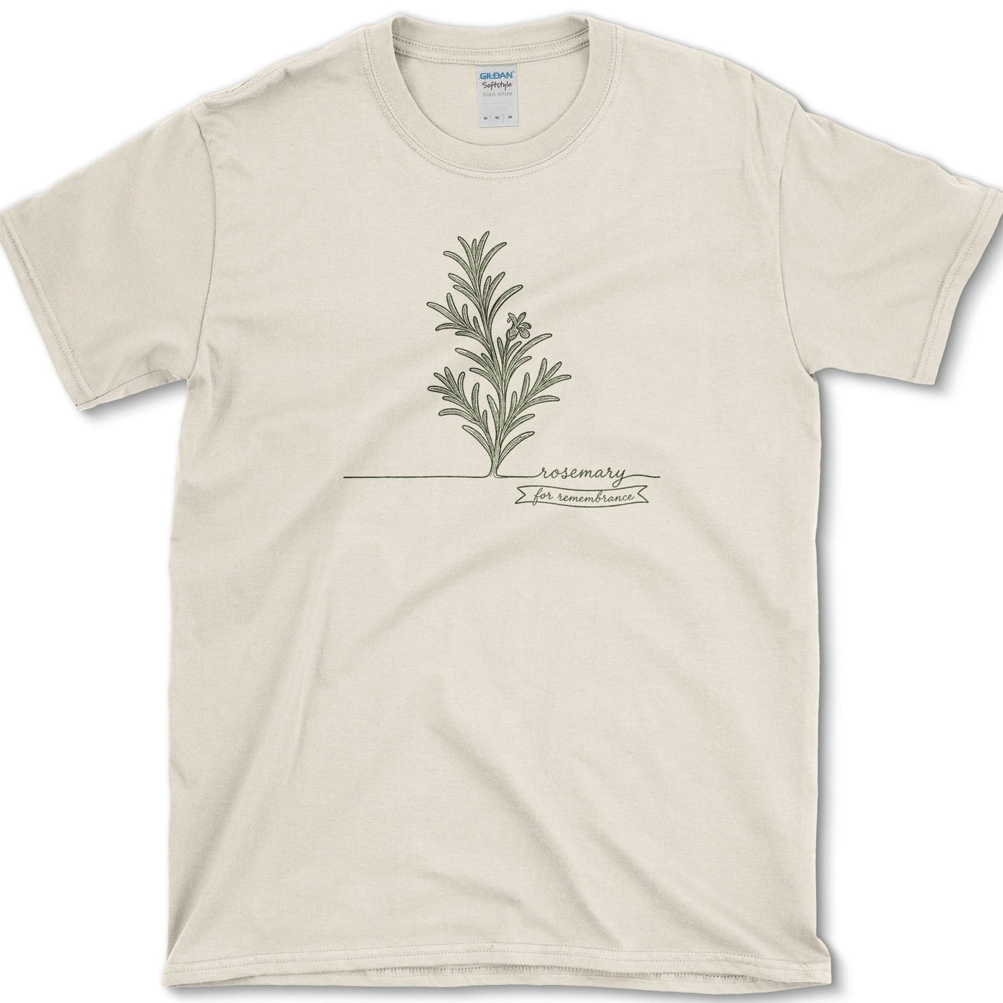 Rosemary Remembrance T-Shirt S / Natural Essential Tees